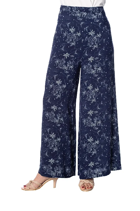 Banned Apparel - Santorini Dreams Palatso Pants Relaxed Fit Trousers