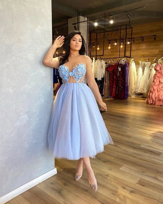 V-Neckline Prom Dress, A-Line Bridesmaid Dress Party Dress    cg21373 empire Waist empire