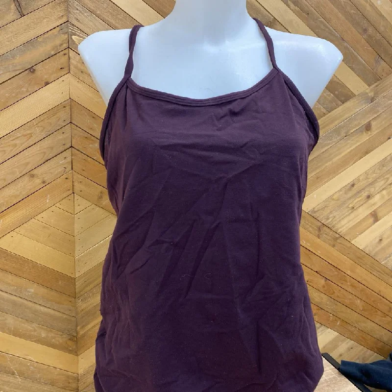 Lululemon - Women's Athletic Tank Top: Maroon -women- halter tank top