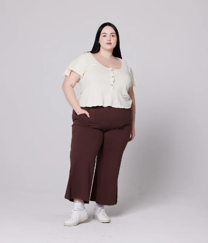 Cohen Pant - Espresso Casual Plaid Pants