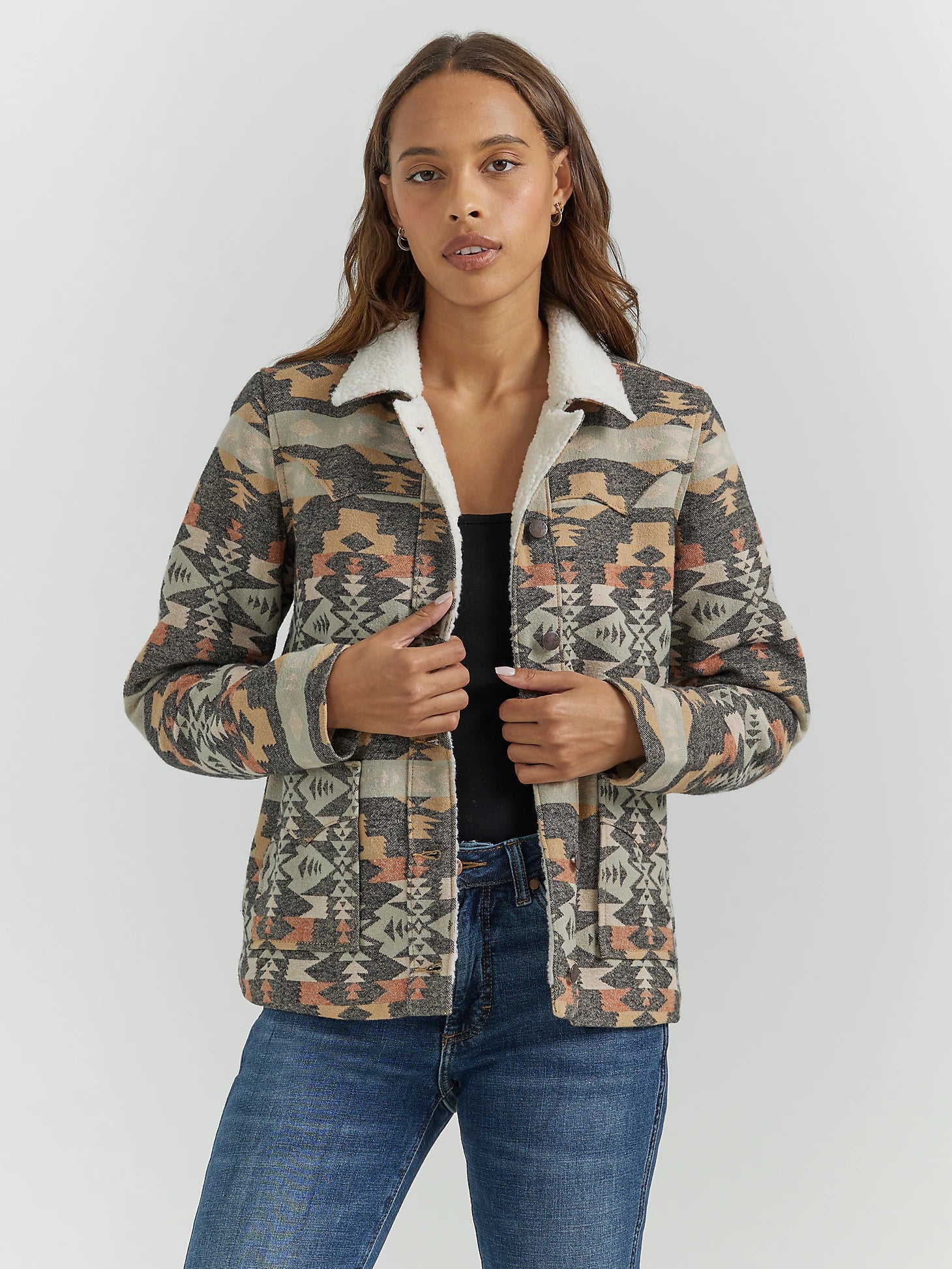 Women's Wrangler Multi Aztec Jacket Chenille Jacket Brocade Jacket Lace Jacket