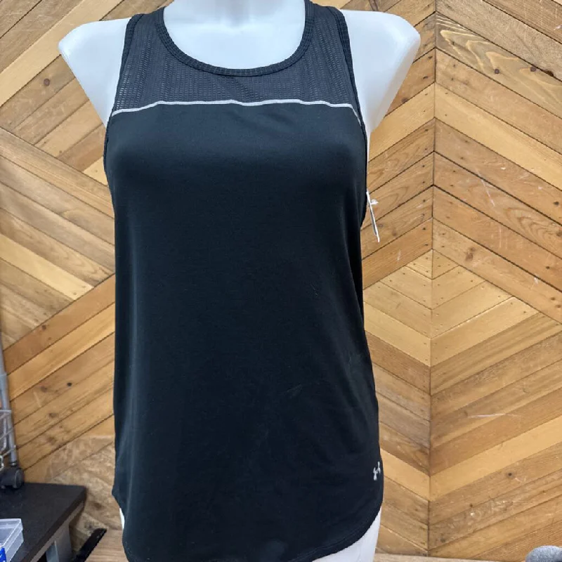 Under Armour Black Sports Tank Top: black-women-MD yoga tank top