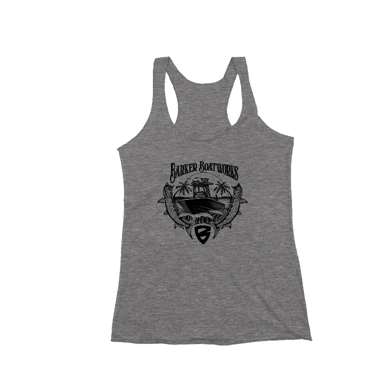 Triblend Racerback Tank Twin Tarpon sequin tank top