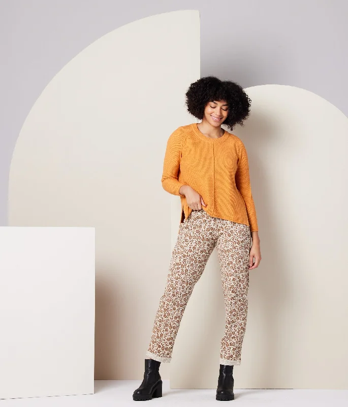 Nolan Pant - Spice Happy Flower Slim Fit Casual Pants