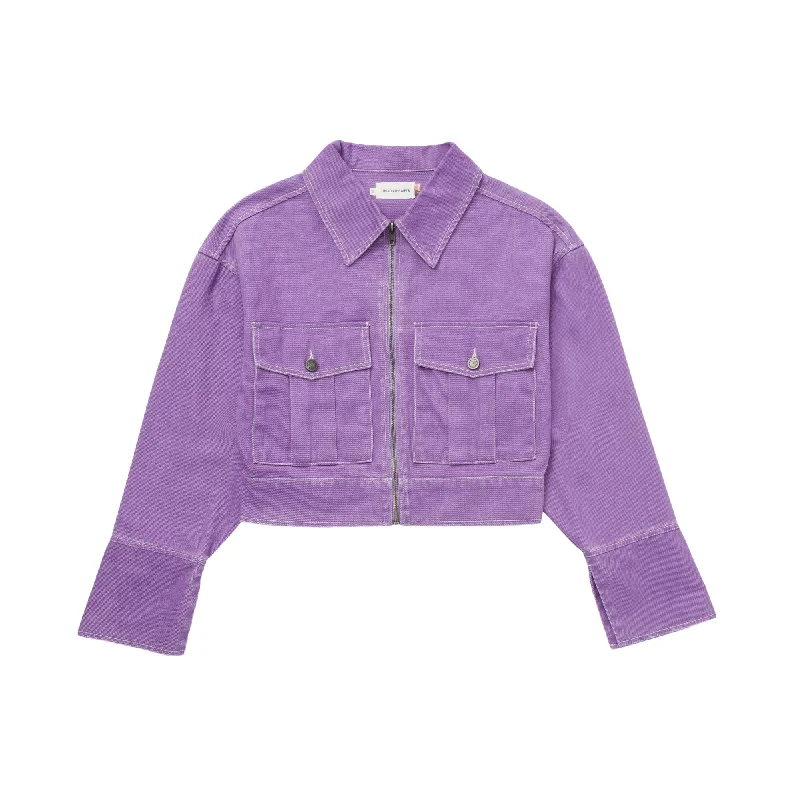 Women's Honor The Gift Oversized Workman Jacket 'Purple' Mesh Jacket Canvas Jacket Denim Jacket