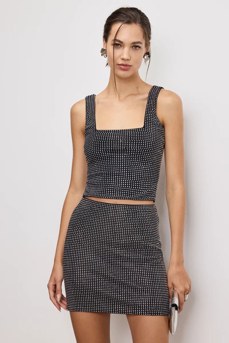 Crystal Tank Top Black - Good American casual tank top