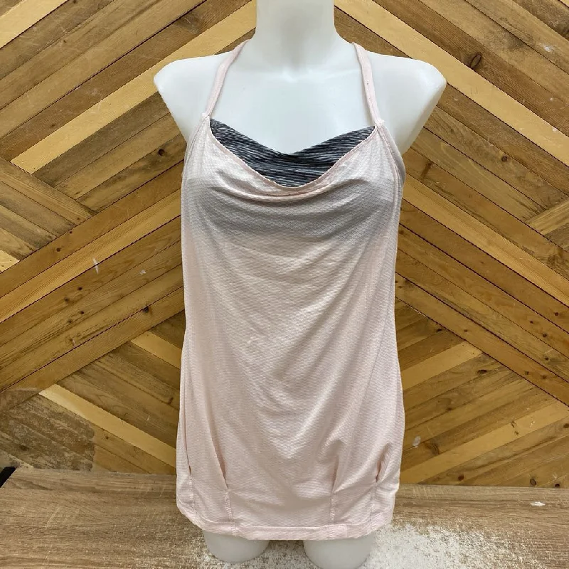 Lululemon - Women's Tank Top: Light Pink/Grey-women-8 tie dye tank