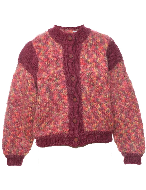 Button Through Cardigan - M Wool Fabric Cashmere Fabric Tweed Fabric