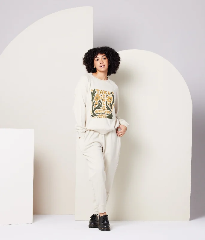 Everly Pant - Taupe Relaxed Fit Trousers