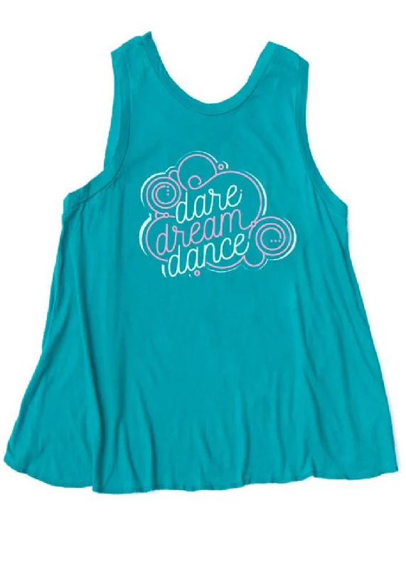 ON SALE Dare, Dream, Dance Swing Tank vibrant tank top
