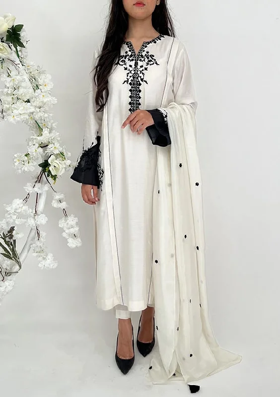 Audrey With Pants and Dupatta Comfortable Wide-Leg Pants