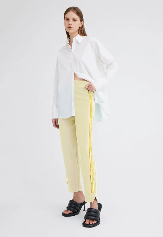 NAGNATA Symbol Track Pant - Pistachio Green Soft Wool Pants