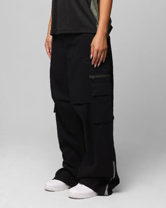Loiter Shadow Cargo Pants Black Classic Pleated Pants