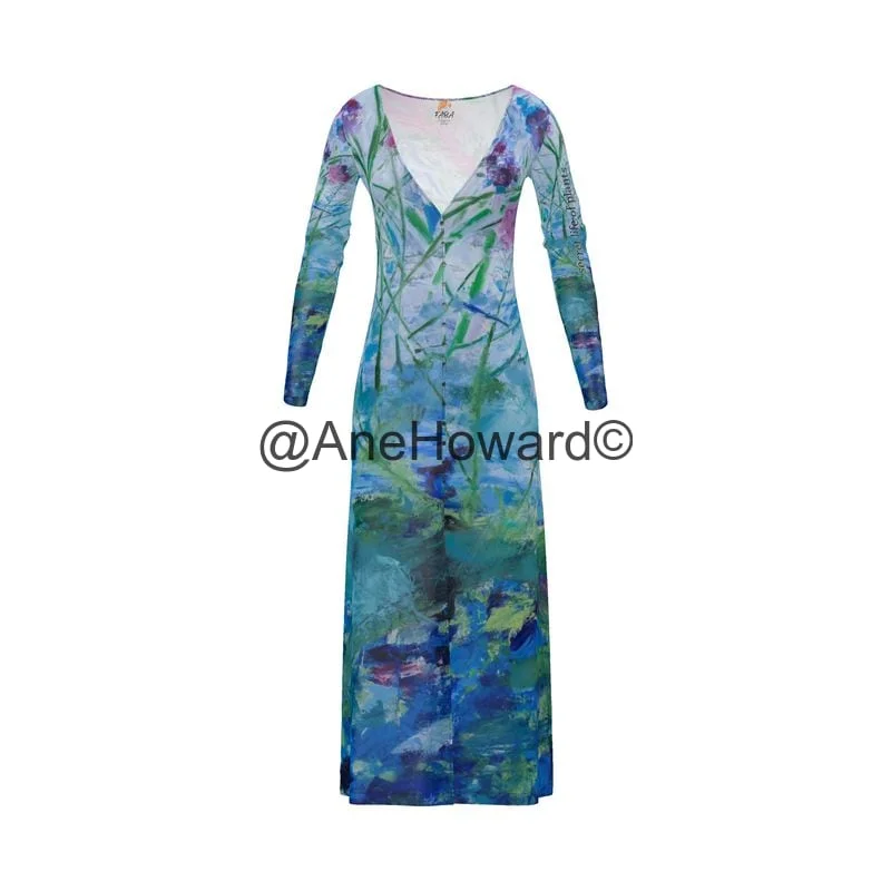 Long Cardigan Dress Secret Life of Plants Fitted Loose Oversized