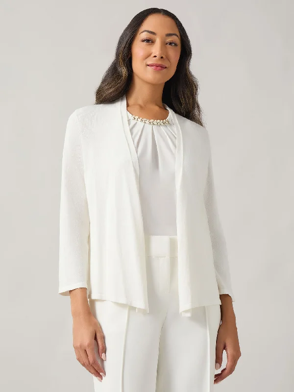 Open Front A-Line Cardigan Asymmetrical,ymmetric Pencil Cardigan
