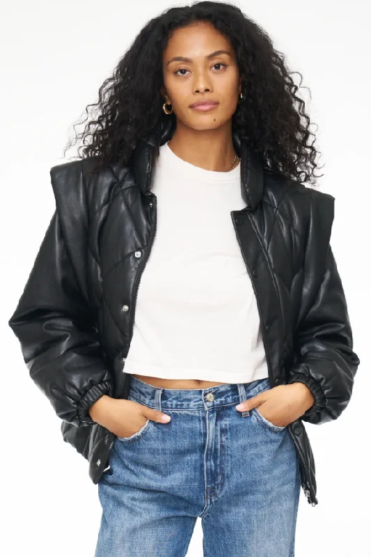 Noir Callista jacket Zippered Front Buttoned Front Snap Front