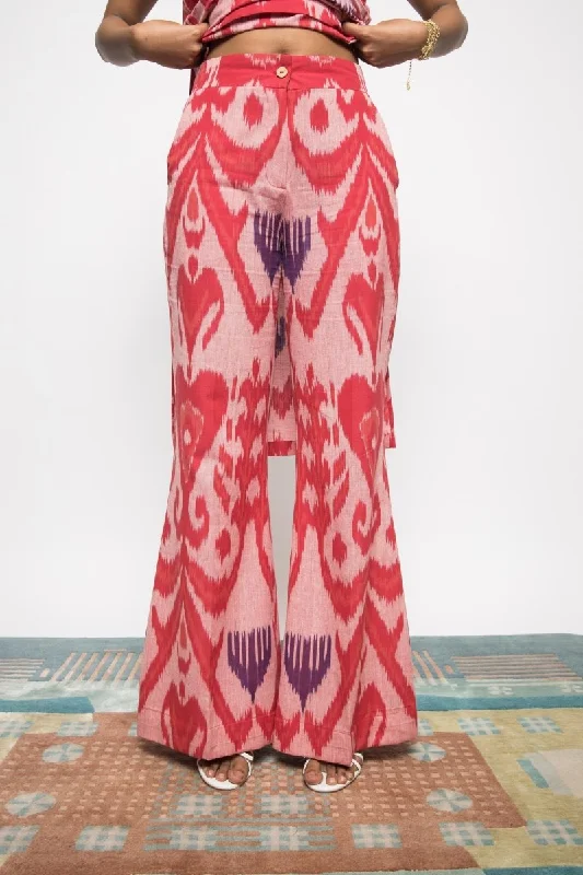 Kick & Flare Pants- Pink Classic Straight-Leg Pants