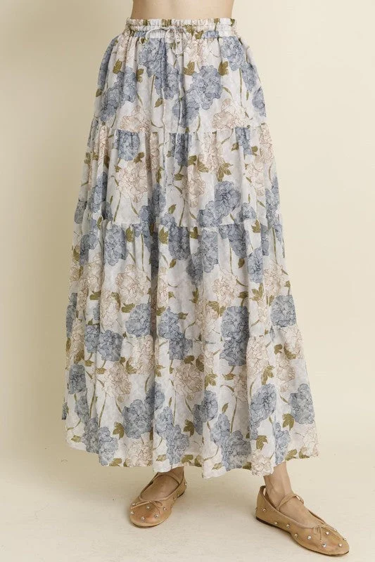 Floral Maxi Skirt floral skirt print