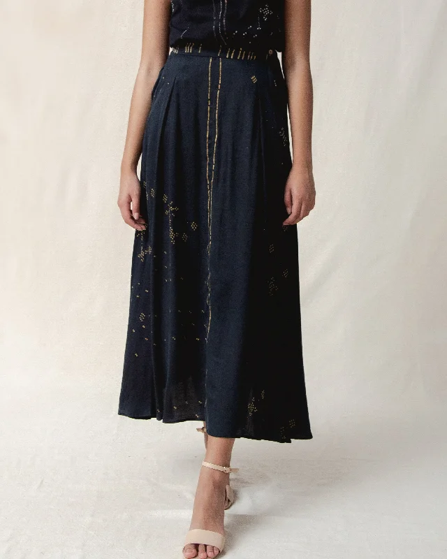 ANGKASA - Flowy Skirt leather skirt bold