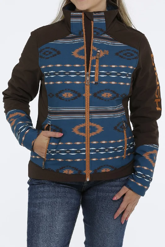 Cinch Ladies Bonded Jacket - Brown - MAJ9858001 Hooded Jacket Caped Jacket Shawl Collar Jacket