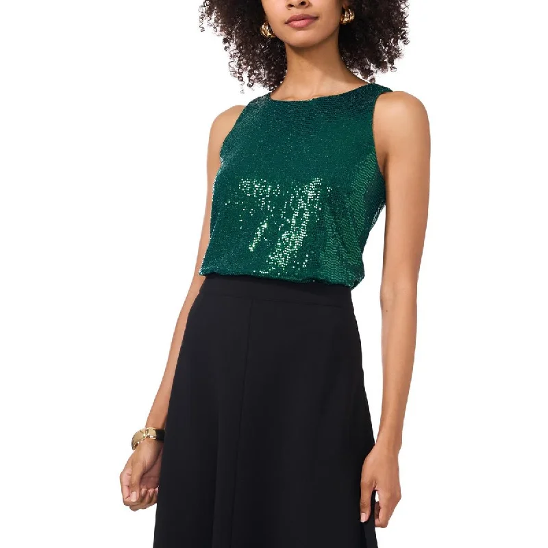 Vince Camuto Womens Sequined Nylon Tank Top sleep tank top