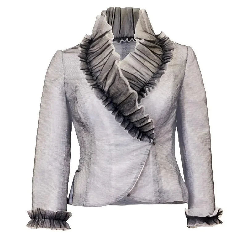 Organza Mesh Jacket Herringbone Jacket Houndstooth Jacket Plaid Jacket
