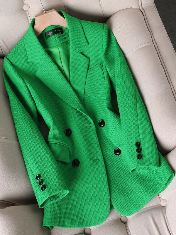 Green Plaid Blazer