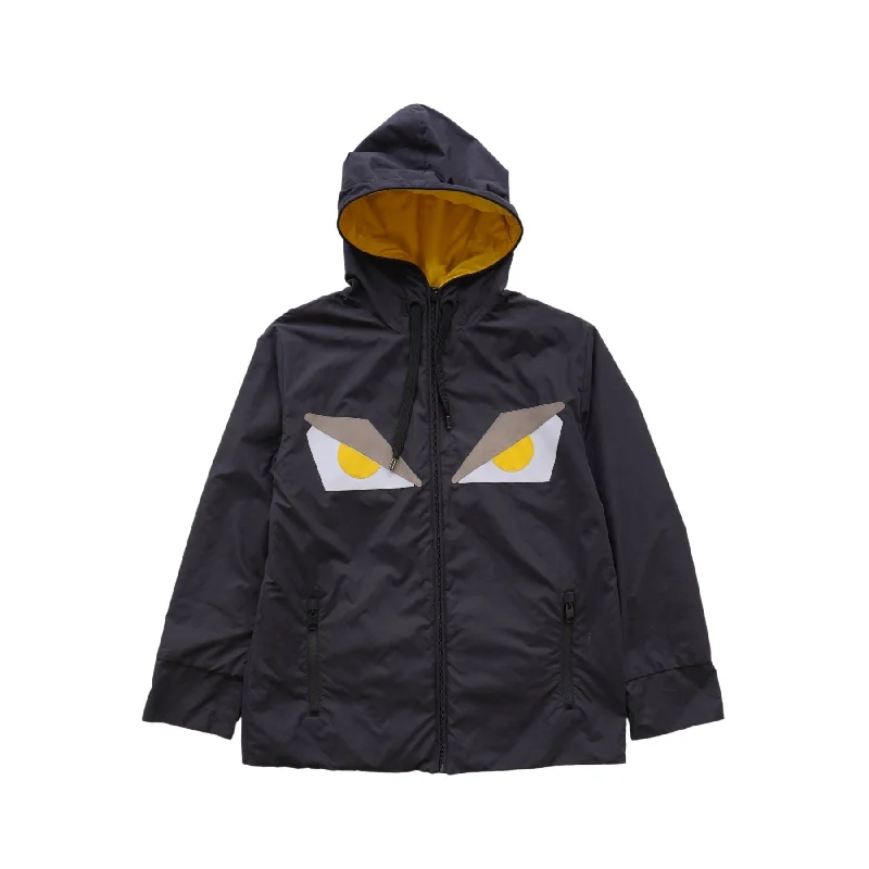 Fendi Reversible Jacket - Women's 40 Satin Fabric Silk Fabric Chiffon Fabric