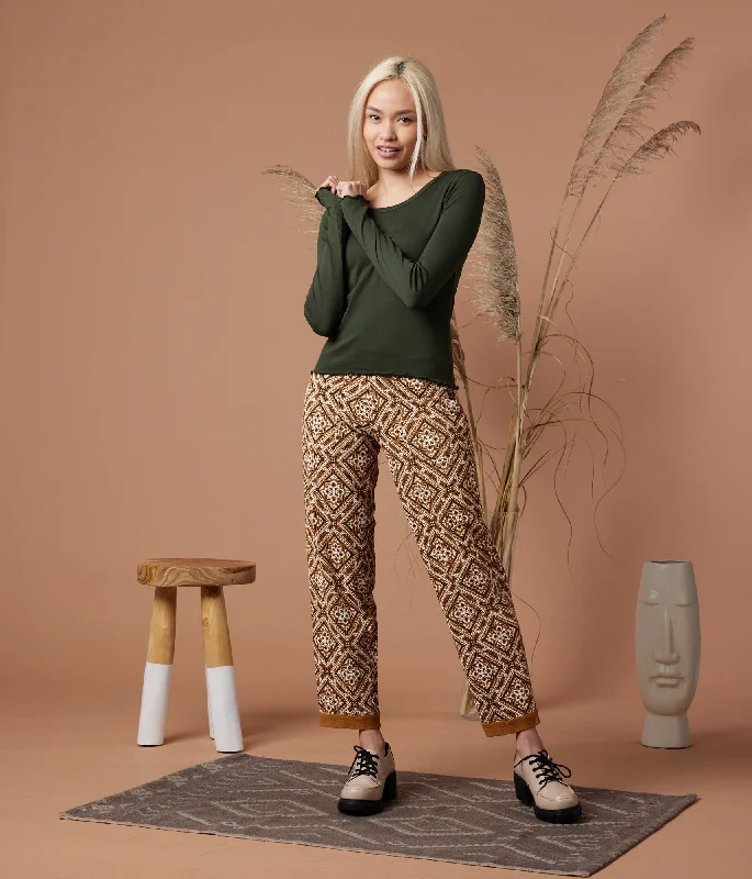 Nolan Pant - Cider Boho Comfortable Jogger Trousers
