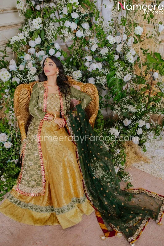 Pakistani Bridal Lehenga Choli Jacket Dress #BS543 Denim Jacket Leather Jacket Suede Jacket