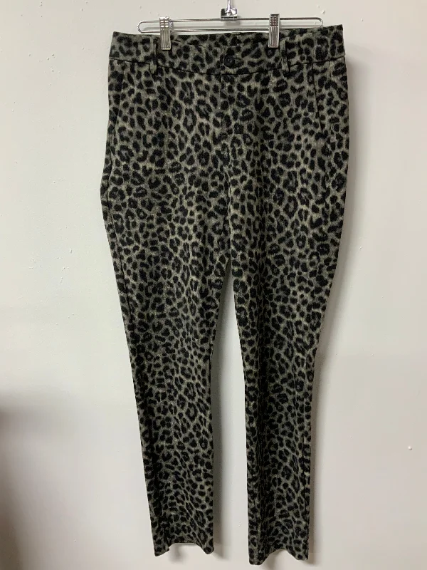 CAbi (4) grey & black leopard pant Comfortable Denim Pants