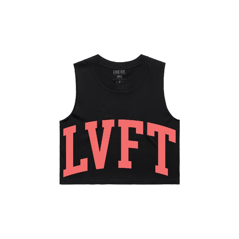 Contender Crop Muscle Tank - Black basic tank top