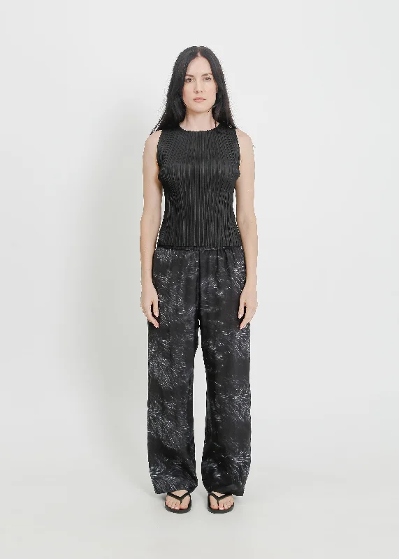 VENICE PANT / BLACK FUR Trendy Printed Leggings