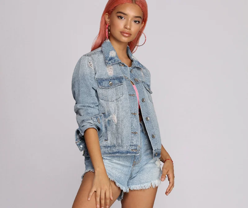 Best Distressed Denim Jacket Jersey Jacket Tulle Jacket Batik Jacket
