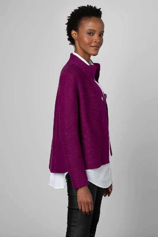 Kinross Cashmere Garter Button Cardigan Mesh Cardigan Canvas Denim