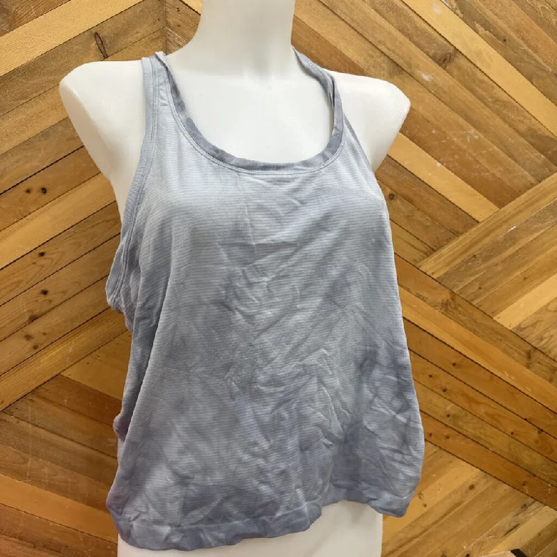 Lululemon- Tank top- : Light Grey -women-12 striped tank top