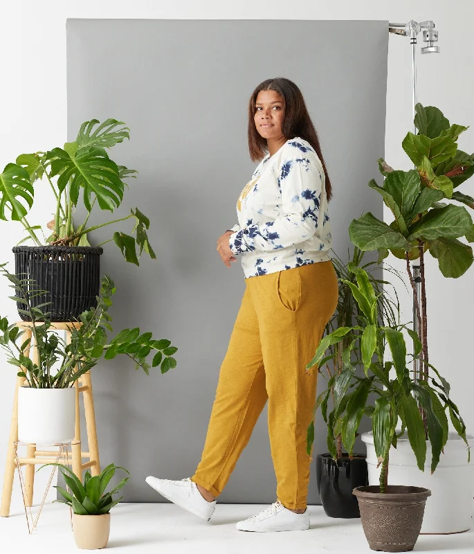 Sequoia Pant - Caramel Comfortable Pleated Pants