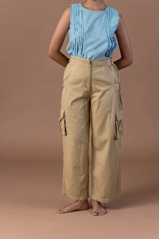 Danish Organic Cotton Cargo Pants Soft Sweatpants Style