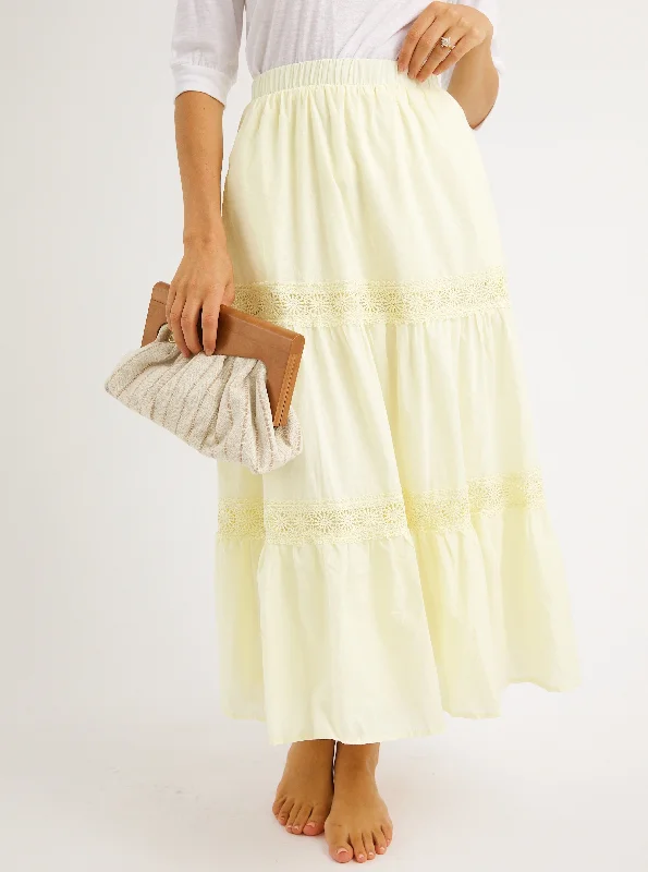 Perry Lace Skirt silk skirt elegant