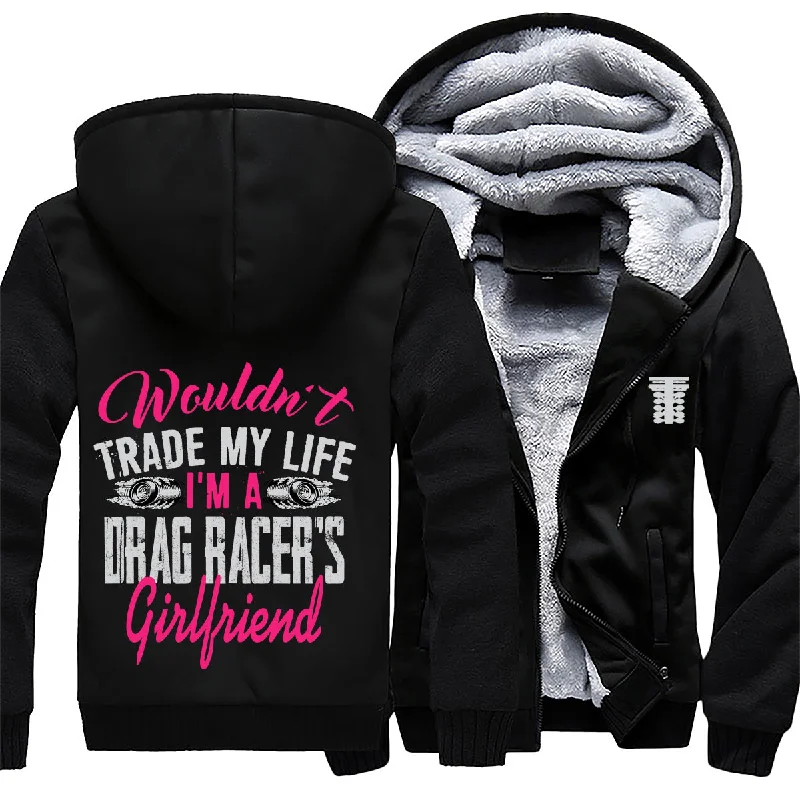 I'm A Drag Racer's Girlfriend Jacket Tailored Jacket Straight Jacket A-Line Jacket