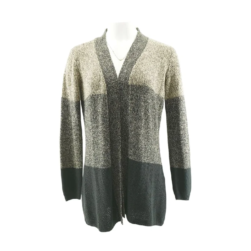 Black Misc Cardigan Sweater Glossy Satin Silk