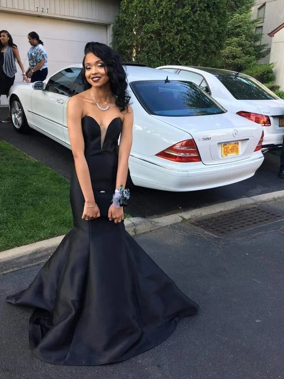 New Arrival Black Mermaid Prom Dresses Sweetheart Party Dress    cg15040 Tunics Essential wardrobe