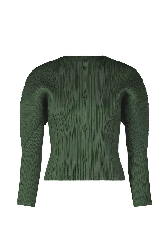 MC October Cardigan Deep Green Button Cardigan Zip Cardigan Pullover Cardigan