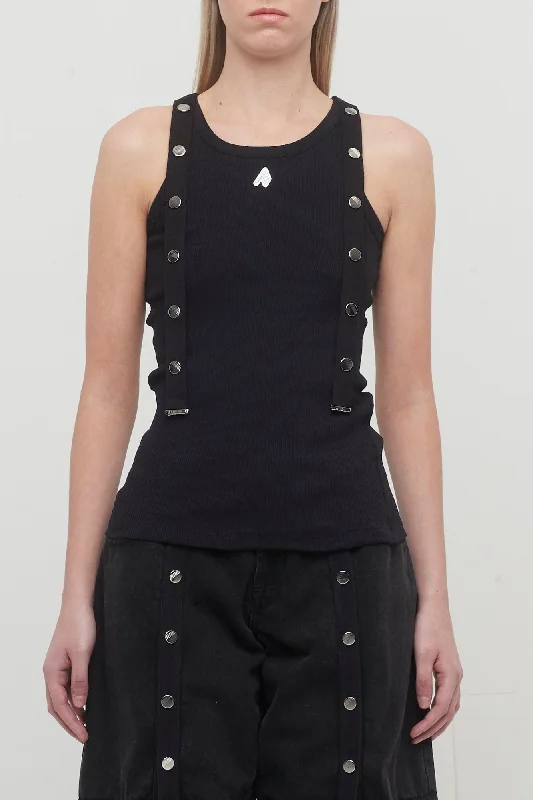 The Attico Jersey Tank Top cotton tank top
