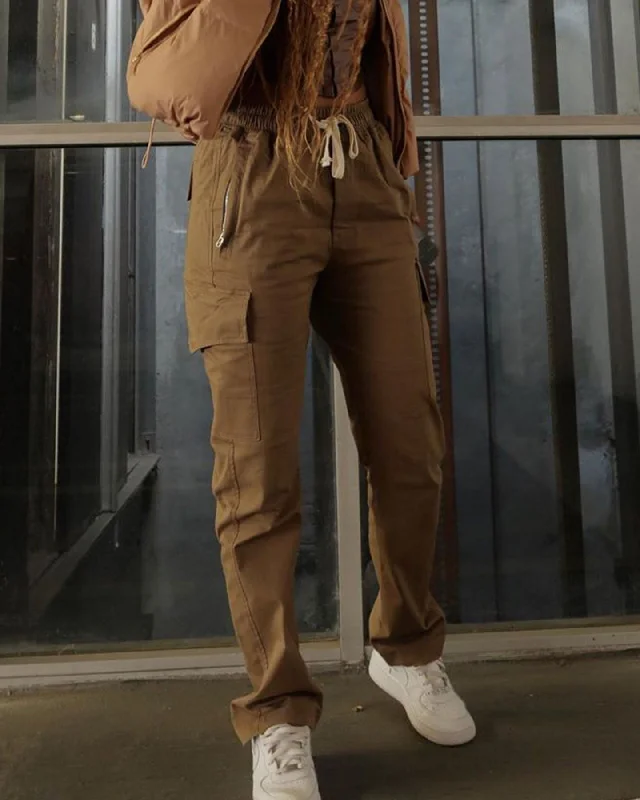 XXIII Seb Cargo Pants Brown Fashionable Jogger Pants