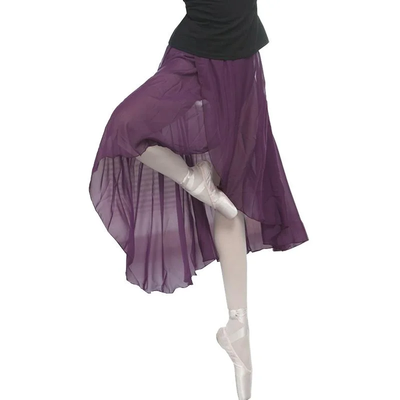 Midi Calf-Length Ballet Skirt pleated skirt texture