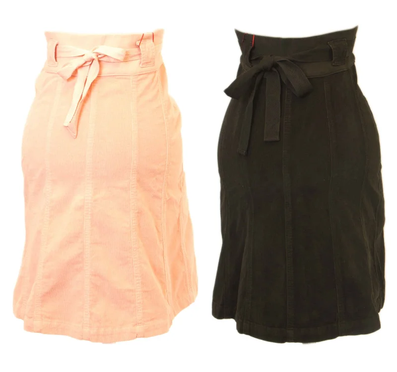 Elly B by OLIAN Maternity Women's Velvet A-Line Skirt CK27048 $76 NWT leather skirt modern