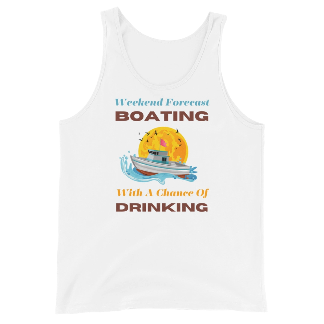 Weekend Forecast Unisex Tank Top teal tank top