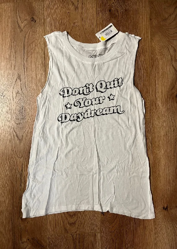 ON SALE Don't Quit Your Daydream Muscle Tank (White) layering tank top