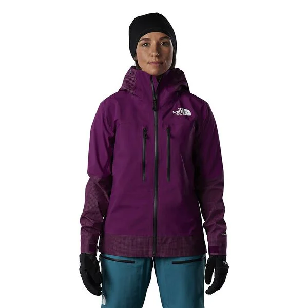 The North Face Summit L5 FL Jacket (Women's) Pamplona Purple Welt Pockets Slit Pockets Flap Pockets